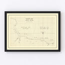 Vintage D-Day Normandy Invasion Map 1944