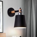 GobekUsa Nordic Monochrome Rotatable Wall Lamp with Empire Shade, Ideal for Stairs