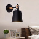 GobekUsa Nordic Monochrome Rotatable Wall Lamp with Empire Shade, Ideal for Stairs