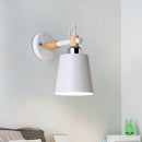 GobekUsa Nordic Monochrome Rotatable Wall Lamp with Empire Shade, Ideal for Stairs