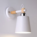 GobekUsa Nordic Monochrome Rotatable Wall Lamp with Empire Shade, Ideal for Stairs