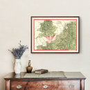 Vintage D-Day Invasion Map 1944