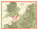 Vintage D-Day Invasion Map 1944