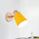 GobekUsa Nordic Style Rotatable Wall Lamp for Baby Room with Coolie Shade and Metal Base