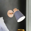 GobekUsa Nordic Style Rotatable Wall Lamp for Baby Room with Coolie Shade and Metal Base