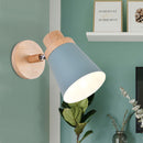 GobekUsa Nordic Style Rotatable Wall Lamp for Baby Room with Coolie Shade and Metal Base
