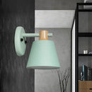 GobekUsa Rotatable Nordic Bucket Wall Lamp - 1 Light Fabric Lighting for Child's Bedroom or Stairwell