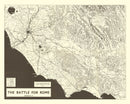 Vintage Italian Campaign World War II Map 1944