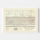 Vintage Utah Beach D-Day Map 1944