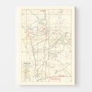 Vintage Okinawa Intelligence Map 1945