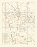 Vintage Okinawa Intelligence Map 1945
