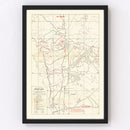 Vintage Okinawa Intelligence Map 1945