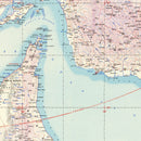 Vintage Bandar Abbas Strait of Hormuz Map 1945