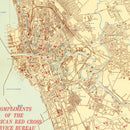 Vintage Map of Manila, Philippines 1945