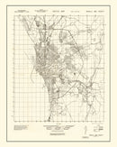 Vintage Manila Philippines World War II Map 1945