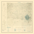 Vintage Hiroshima Bombing Map 1945