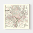 Vintage Map of Washington DC, Washington DC 1959