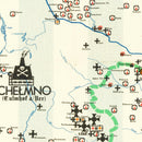 Vintage Polish Holocaust Map 1971