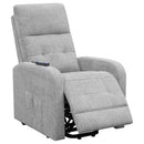 Tufted Power Lift With Foam Cushioning And USB Charging Ports - Gray by HouseOfZazla
