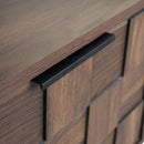 78" TV Stand With Storage Cabinets For Living Room - Walnut by HouseOfZazla