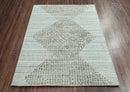4x6 Gray LoomBloom Hand Knotted Modern & Contemporary Textured Tibetan 100% Wool Oriental Area Rug