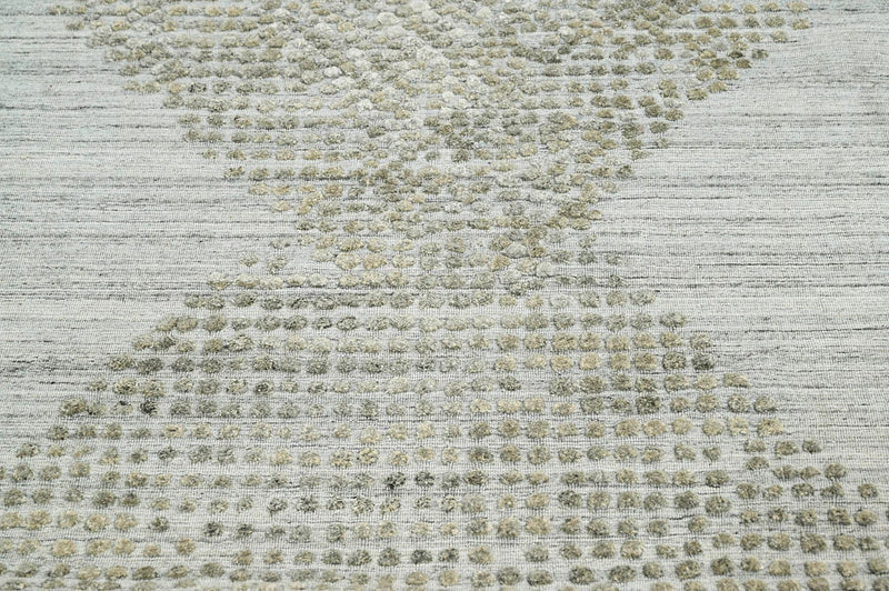 4x6 Gray LoomBloom Hand Knotted Modern & Contemporary Textured Tibetan 100% Wool Oriental Area Rug