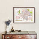 Vintage Map of the Holocaust 1945