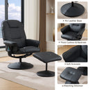 360° Swivel Reclining Chair With Wrapped Base, 5 Point Vibration Massage by HouseOfZazla