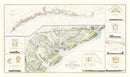 Vintage South Carolina Coast Map 1862