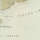 Vintage Charleston Harbor Map 1861