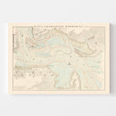 Vintage Charleston Harbor Map 1861