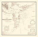 Vintage Charleston Harbor Map 1865