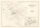 Vintage Map of Spartanburg, South Carolina 1882