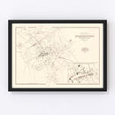 Vintage Map of Spartanburg, South Carolina 1882