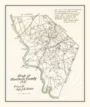 Vintage Map of Marlboro County, South Carolina 1880