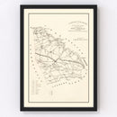 Vintage Map of Union County, South Carolina 1873