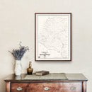 Vintage Map of Edgefield County, South Carolina 1871