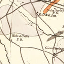 Vintage Map of Spartanburg County, South Carolina 1880