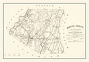 Vintage Map of Sumter County, South Carolina 1880