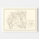 Vintage Map of Beaufort County, South Carolina 1880