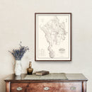 Vintage Map of Jasper County, South Carolina 1938