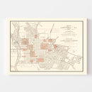 Vintage Map of Columbia, South Carolina 1937