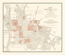 Vintage Map of Columbia, South Carolina 1937