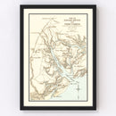 Vintage Map of Broad River, SC 1903