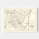 Vintage Map of Horry County, South Carolina 1939