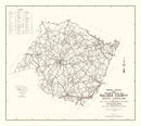Vintage Map of Saluda County, South Carolina 1939