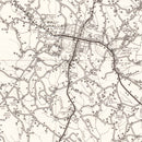 Vintage Map of Oconee County, South Carolina 1939