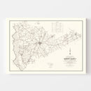 Vintage Map of Sumter County, South Carolina 1939
