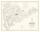 Vintage Map of Sumter County, South Carolina 1939