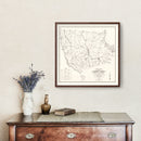 Vintage Map of Fairfield County, South Carolina 1939